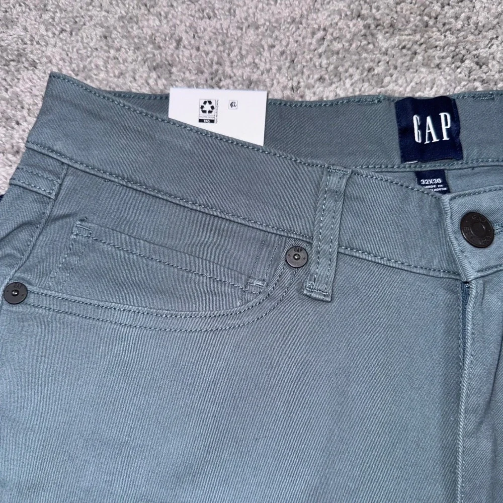 Gap 5 Pocket Pant Mens Slim Fit Stretch Twill Blue 32x30 NEW